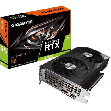 Gigabyte Відеокарта GeForce RTX 3060 12GB GDDR6 WINDFORCE (GV-N3060WF2-12GD)