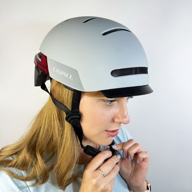 Захисний шолом Livall BH51M NSO (L) Sandstone Grey (57-61см), акустика JBL, мікрофон, сигнали поворотів та стопів, додаток, пульт BR80, застібка, BT (LIV-JB51MN-4312) [800024]