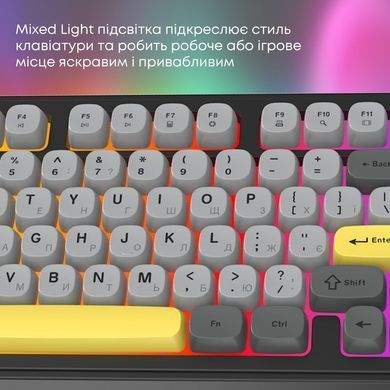 Клавіатура Ajazz AF98 Black USB-C Black Gray Yellow (AF98-BGY) [616861]