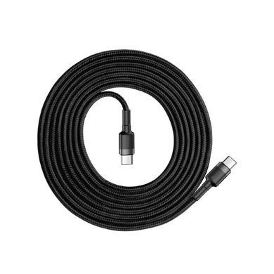 Кабель Baseus Cafule PD2.0 100W flash charging USB Type-C-Type-C cable (20V 5A) 2m Gray+Black (CATKLF-ALG1) [804400]