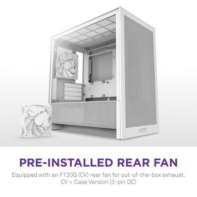 Корпус NZXT H3 Flow White без БЖ (CC-H31FW-01) [616901]