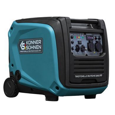 Генератор газобензиновий інверторний Konner&Sohnen KS 4000iEG S, LPG 230В, 4.0кВт, електростартер, 40кг (KS4000IEGS) [105931]