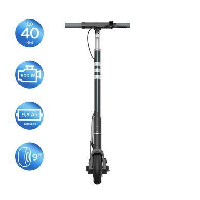 Електросамокат OKAI ES20-NEON Black 9", 300(600)W, 9.8Ah, 40km, 25km\h, 20%, NFC, App, 16kg (ES20-B) [800001]