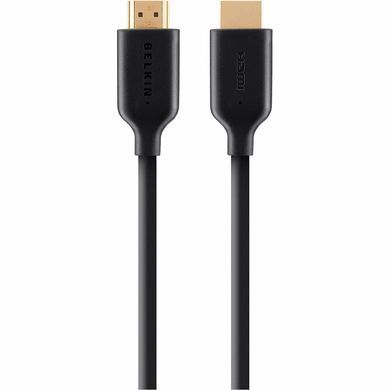 Кабель HDMI (M/M) Belkin 1м, High Speed Ethernet, чорний (F3Y021BT1M) [108764]