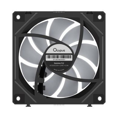 Набір із трьох вентиляторів для корпусу 120MM GAMMA F12 UNI BK ARGB 3 IN 1 OCYPUS (GAMMA-F12-BK3AM00U-GL) [502898]
