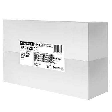 Картридж PrintPro Canon MF211/MF212W/MF216N (Canon 737) Dual Pack (PP-C737DP) [617464]