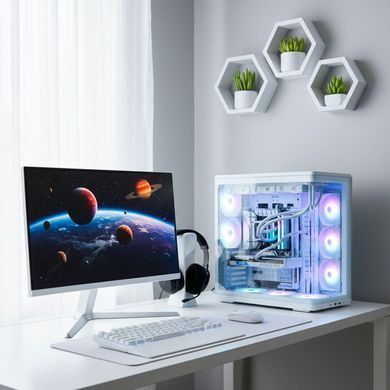 Корпус Zalman P60 без БЖ, 2xUSB3.0, 1x Type C, 3x120мм ARGB Reverse, 2x120мм ARGB, VGA 435мм, LCS ready, Curved Tempered Glass, Dual Chamber, ATX, білий (P60WHITE) [112538]