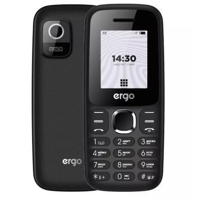 Мобiльний телефон Ergo B184 Dual Sim Black (B184 Black) [600326]