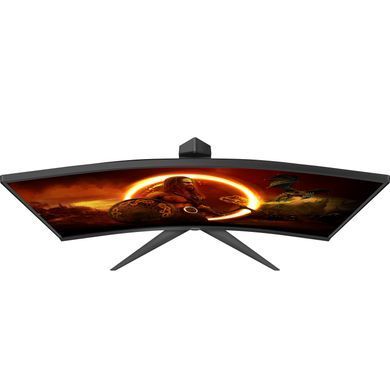 Монітор TFT 27" AOC, VA, 280Гц, 0,5ms, вигнутий, HDMIx2, DP, HAS, чорний з червоним (C27G2Z3/BK) [404400]