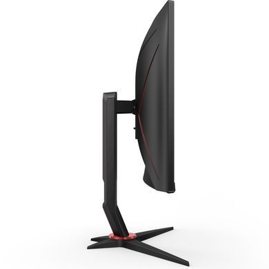 Монітор TFT 27" AOC, VA, 280Гц, 0,5ms, вигнутий, HDMIx2, DP, HAS, чорний з червоним (C27G2Z3/BK) [404400]