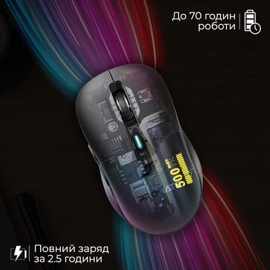 Миша бездротова Promate Samo Black (samo.black) [606626]