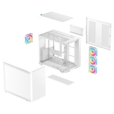 Корпус DeepCool CG530U 4F White без БЖ (R-CG530U-WHAGA4-G) [618117]