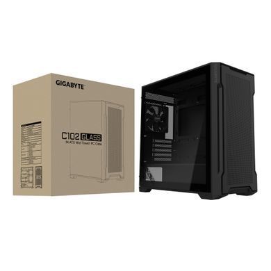 Корпус Gigabyte C102 Glass Black (GB-C102G) [615097]