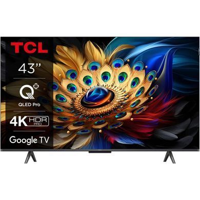 Телевізор 43" TCL QLED 4K 60Hz Smart Google TV Titan (43C69B) [111209]