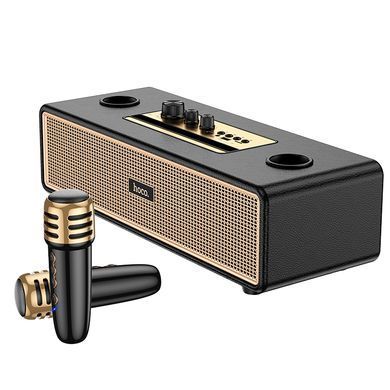 Портативна колонка HOCO BS63 Graceful wireless dual-mic BT speaker, 10W*2, Black (6942007634458) [806331]