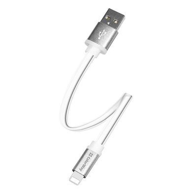 Кабель ColorWay USB - Lightning (M/M), 0.25 м, White (CW-CBUM-LM25W) [609343]