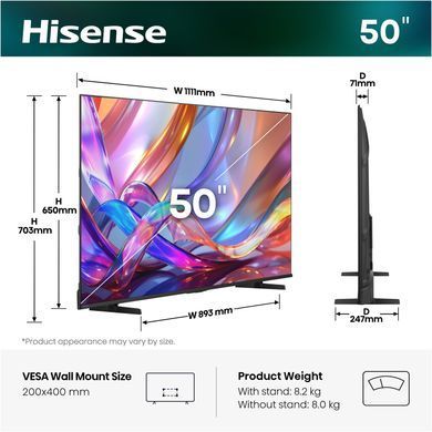 LED-телевізор Hisense 50E7S (20018305) [204449]