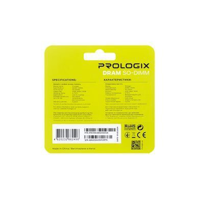 Модуль пам`ятi SO-DIMM DDR4 16GB/3200 Prologix (PRO16GB3200D4S) [608070]