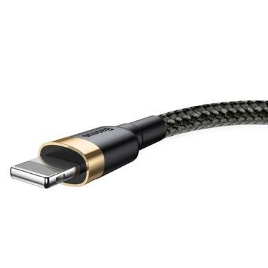 Кабель Baseus Cafule Cable USB For Lightning 2.4A 1m Gold+Black (CALKLF-BV1) [802296]
