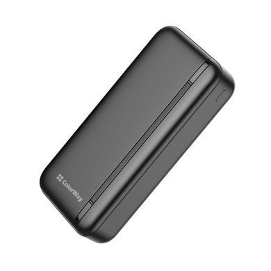 Універсальна мобільна батарея ColorWay Portable Charger 20000mAh Black (CW-PB200LPB4BK-PD) [603504]