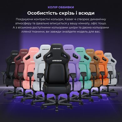 Крісло для геймерів Anda Seat Kaiser 4 Size L Grey (AD12YDDC-L-20-G-CF) [614747]
