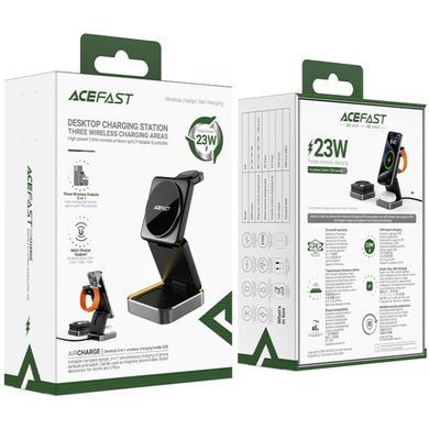 Зарядний пристрій Wireless QI 3in1 15W E20 Acefast (6974316283478) [402158]