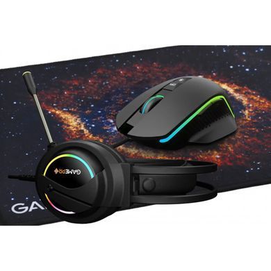 Комплект GamePro Gameset 3 в 1 USB миша + ігрова поверхня + гарнітурою (GS890) [606707]