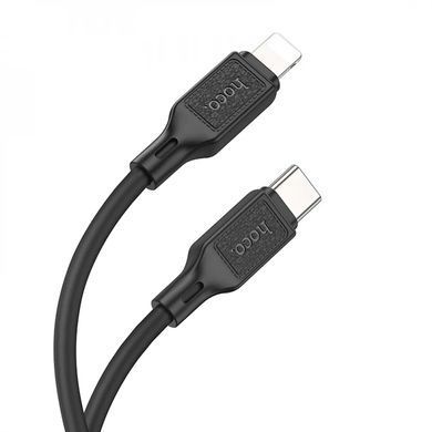 Кабель HOCO X90 Cool silicone PD charging data cable for iP Black (6931474788382) [805473]
