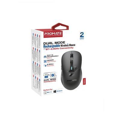 Миша бездротова Promate Samo Black (samo.black) [606626]