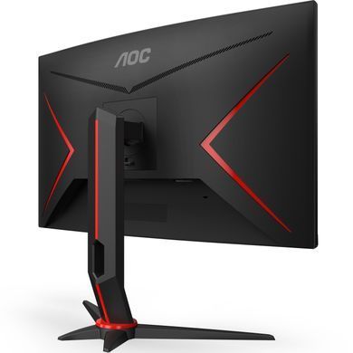 Монітор TFT 27" AOC, VA, 280Гц, 0,5ms, вигнутий, HDMIx2, DP, HAS, чорний з червоним (C27G2Z3/BK) [404400]