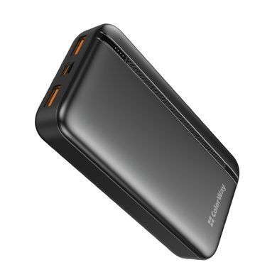 Універсальна мобільна батарея ColorWay Portable Charger 20000mAh Black (CW-PB200LPB4BK-PD) [603504]
