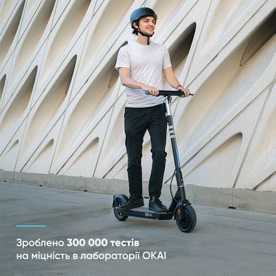 Електросамокат OKAI ES20-NEON Black 9", 300(600)W, 9.8Ah, 40km, 25km\h, 20%, NFC, App, 16kg (ES20-B) [800001]