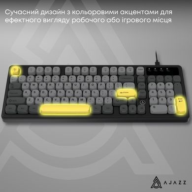 Клавіатура Ajazz AF98 Black USB-C Black Gray Yellow (AF98-BGY) [616861]