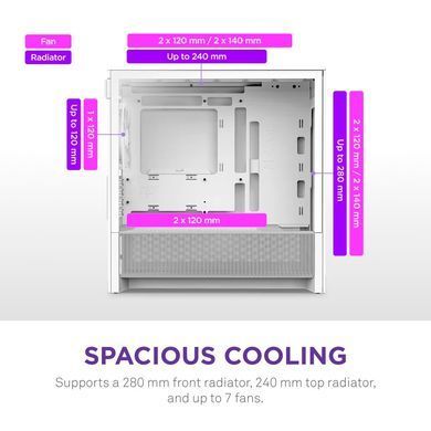 Корпус NZXT H3 Flow White без БЖ (CC-H31FW-01) [616901]