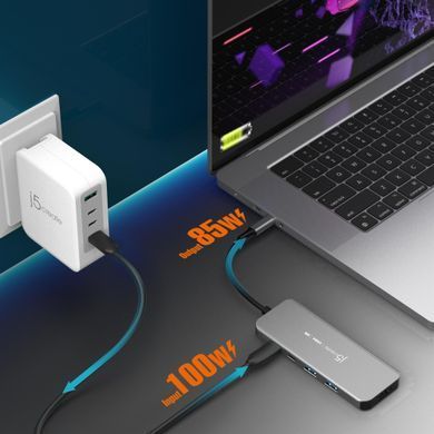 USB-хаб J5create USB-C 5-в-1 Grey (JCH453-N) [618227]