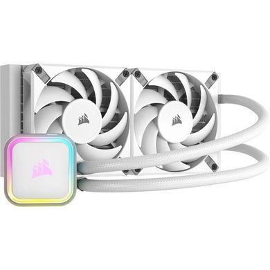Система водяного охолодження Corsair iCUE H100i RGB Elite Liquid CPU Cooler White (CW-9060078-WW) [608947]