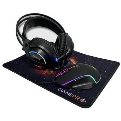 Комплект GamePro Gameset 3 в 1 USB миша + ігрова поверхня + гарнітурою (GS890) [606707]