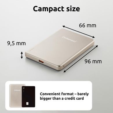 Портативний зарядний пристрій USB 5000MAH MAG CHAMPAGNE MW5000 INTENSO (7344021) [503419]