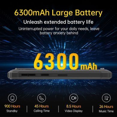Смартфон Oukitel G2 5.93"HD+ /4GB/64GB/ T606 / 6300mAh /13+5Мп/ IP69K /NFC Black (G2Black) [400703]