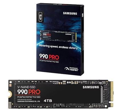 Накопичувач SSD Samsung M.2 4TB PCIe 4.0 990PRO (MZ-V9P4T0BW) [109338]