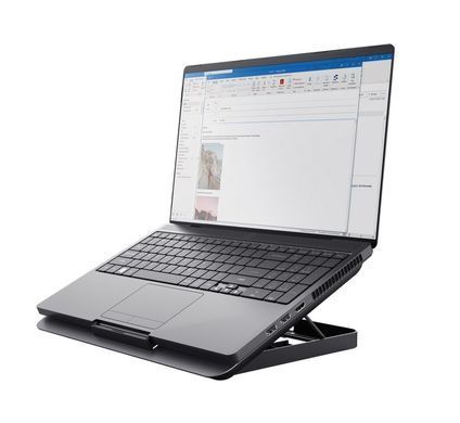 Підставка для ноутбука Trust Exto ECO, до 16", 2xUSB-A, сірий (24613_TRUST) [108781]