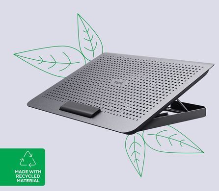 Підставка для ноутбука Trust Exto ECO, до 16", 2xUSB-A, сірий (24613_TRUST) [108781]