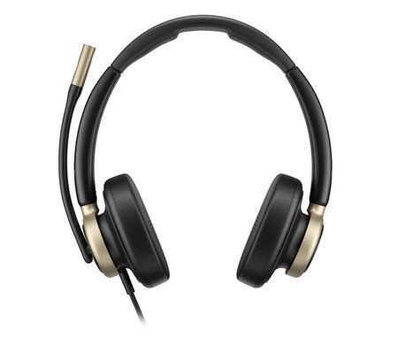 Гарнітура комп'ютерна стерео On-ear HP Poly Mission 825, USB-A, USB-C, 4 x Uni-mic, ANC, Beamforming, AI noise cancelling, Teams, Zoom, Google Meet, чорний (C01FCAA) [114585]