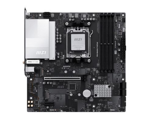 Материнcька плата MSI PRO B840M-P WIFI6E sAM5 B840 4xDDR5 M.2 HDMI WiFi BT mATX (911-7E77-002) [112317]
