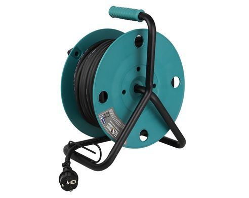 Подовжувач мережевий Konner&Sohnen KS CR-25M, 25м, 4xТипF, 16A, зелений (KSCR-25M) [110532]