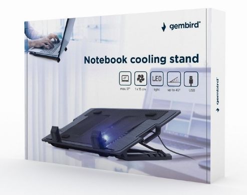 Підставка для ноутбука Gembird Black 17" (NBS-1F17T-01) [608396]