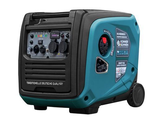Генератор газобензиновий інверторний Konner&Sohnen KS 4000iEG S, LPG 230В, 4.0кВт, електростартер, 40кг (KS4000IEGS) [105931]