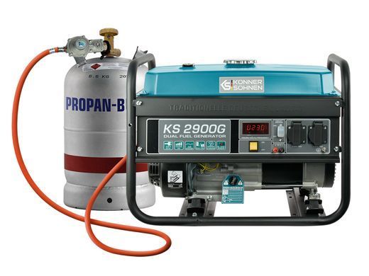 Генератор газобензиновий Konner&Sohnen KS 2900G LPG, 230В, 2.9кВт, ручний стартер, 43кг (KS2900G) [105950]