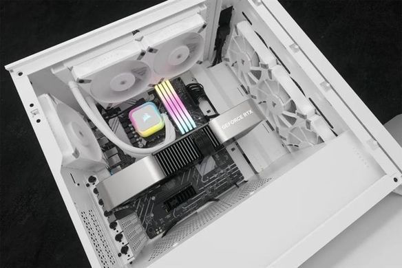 Система водяного охолодження Corsair iCUE H100i RGB Elite Liquid CPU Cooler White (CW-9060078-WW) [608947]