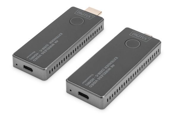 Бездротовий подовжувач DIGITUS USB-C > HDMI, 4K UHD, 30 м (DS-55324) [114254]